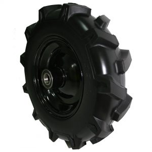 Wheelbarrow wheel deep tread